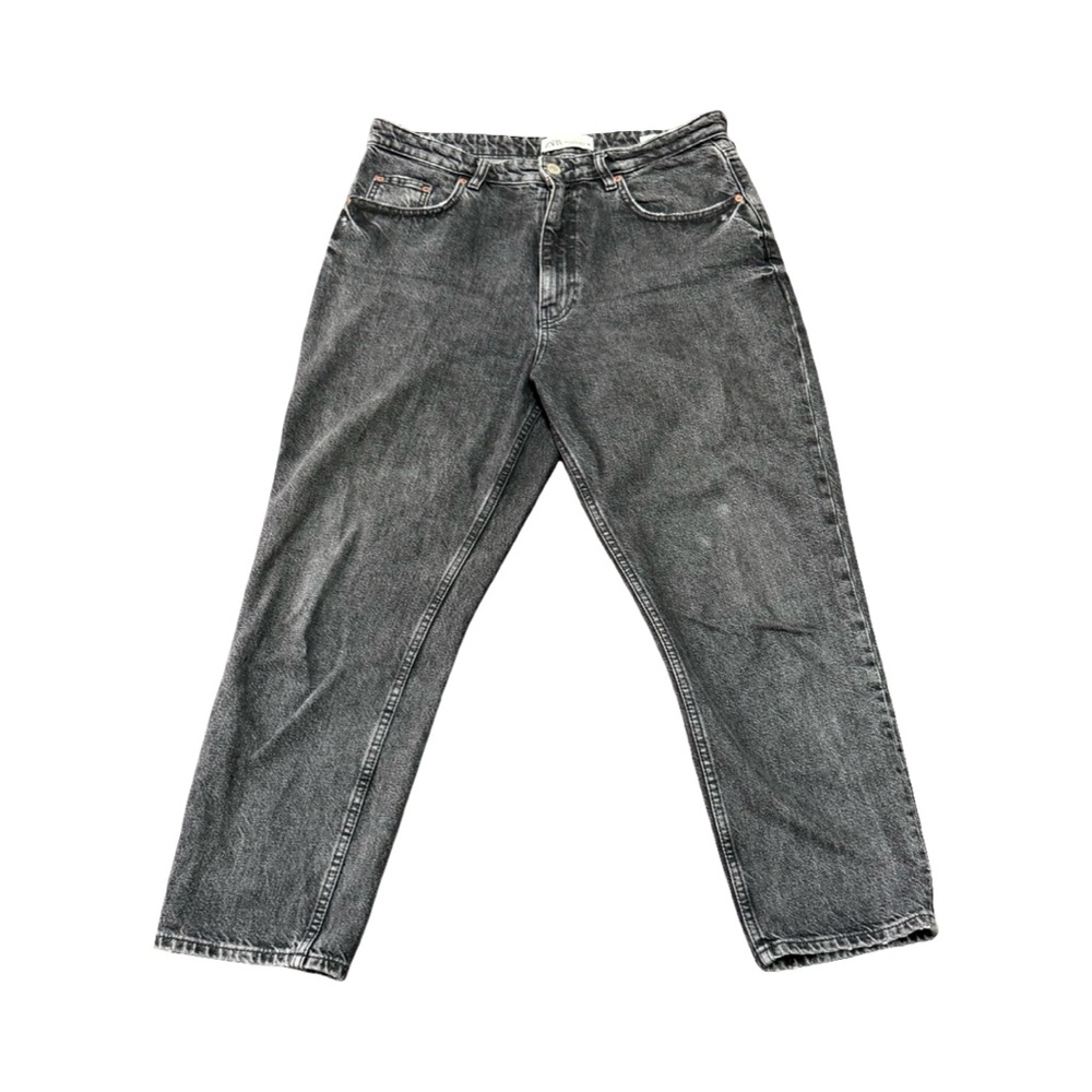 Zara Women’s Mom Jeans Charcoal Relaxed Jeans